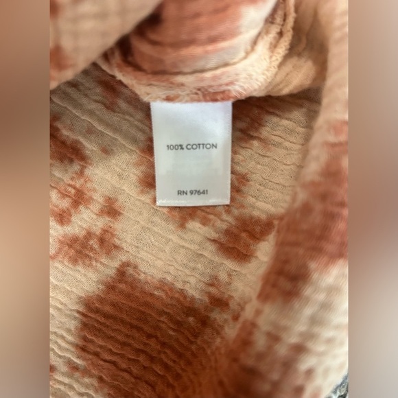 5/$25 Pure Jill 100% Cotton women’s tie dye patterned top size large - Picture 8 of 10